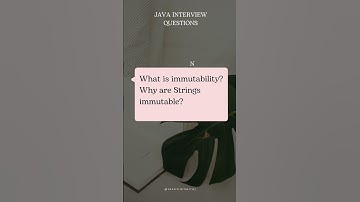 Why strings are immutable? #javaautomation #javainterview #interviewtips #java #edushorts #coding