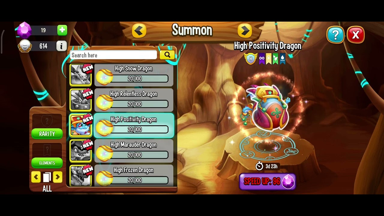 Dragon City - I got High Positivity Dragon