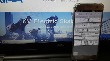 Electric Skateboard VESC Bluetooth Real Time Monitoring on Android KVBOARDS.COM