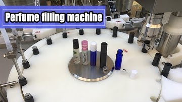 Perfume filling machine丨Roll On Essential Oils 10ml 15ml filling capping labeling packaging machine