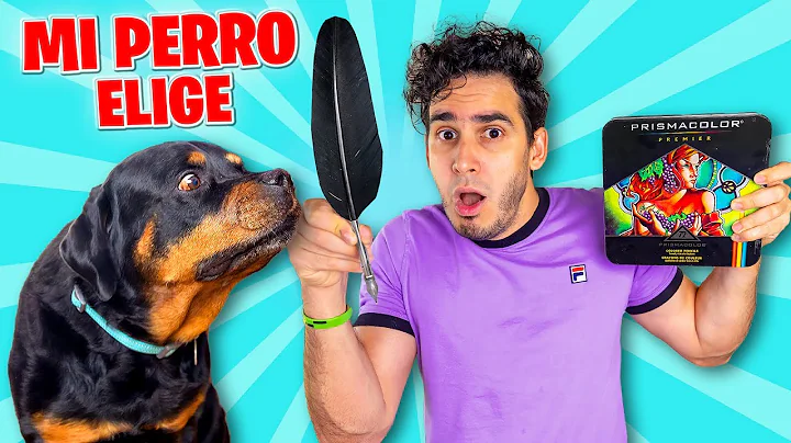 MI PERRO DECIDE MIS MATERIALES PARA DIBUJAR 2 ! Ma...