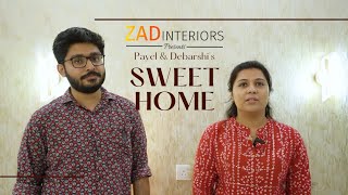 3BHK Flat Interior Design in DTC Southern Heights, Joka, Kolkata | Testimonial | ZAD Interiors