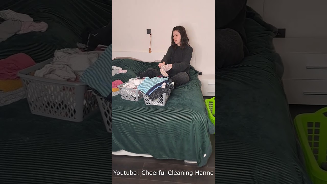 Laundry never ends, folding day! 