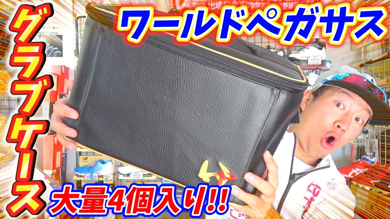ワールドペガサス】新登場したグラブケース！まさかの4個も入る大容量 