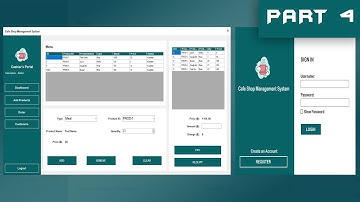 C# Tutorial PART (4/5) - Cafe Shop Management System with Source Code