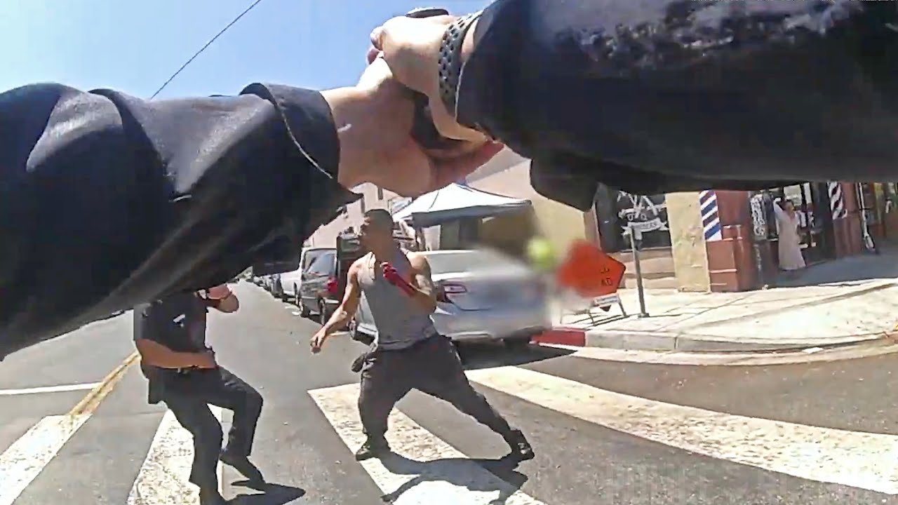 Suspect Gets Tased and Arrested After Exchanging Gunfire With LAPD Officers