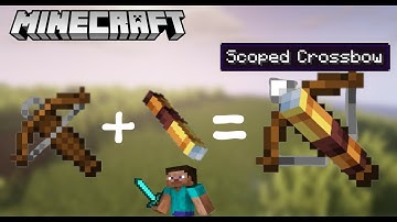 How to put Telescope on Crossbow in #Minecraft 1.17 update