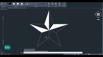 How to draw a Star in AutoCAD?