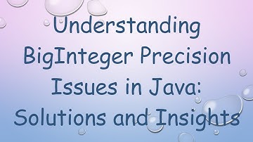 Understanding BigInteger Precision Issues in Java: Solutions and Insights