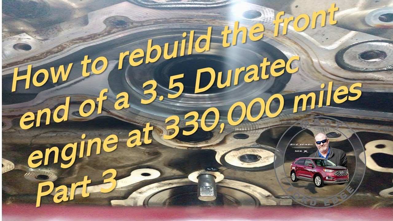 Removing the timing chain, guides, tensioners, cam phasers, water pump