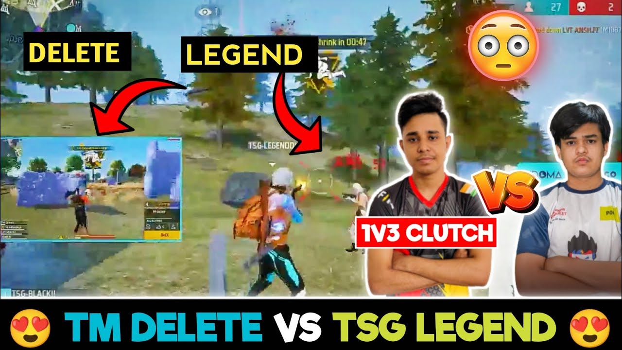 Tm Delete 1v3 Clutch vs Tsg | Tsg Legend vs Tm Delete