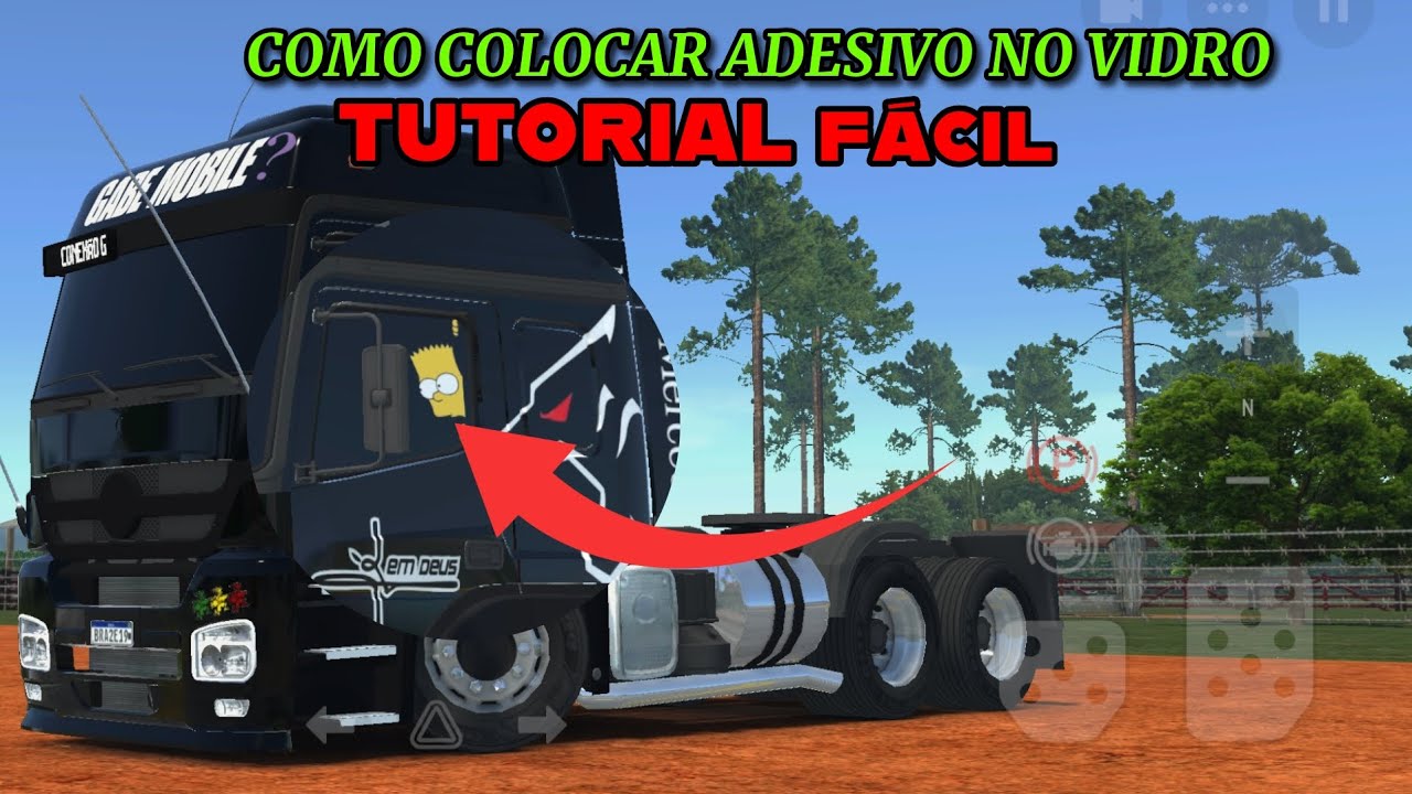 TUTORIAL DE COMO TA PERSONALIZAÇANDO O VIDRO - Global Truck Simulador Online