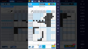 15x20 Grid solved in Logic Pic Daily Level June 23 2020