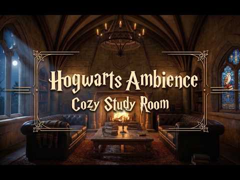 Hogwarts Ambience | Cozy Study Room 🕯️