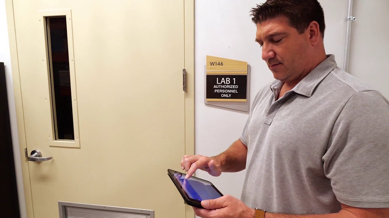 Masterlock Bluetooth Electronic Door Security Access 6440ENT YouTube