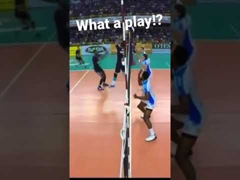 Smartest play in volleyball history?!?!?!#shorts #sports #volleyball