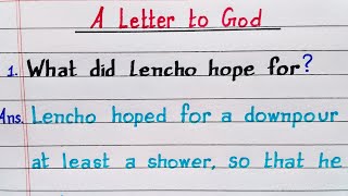 What did Lencho hope for? | A Letter to God