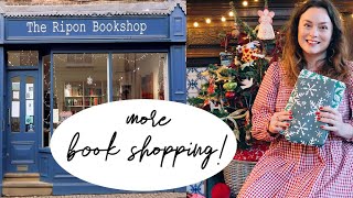 #Vlogmas | Book & Antique Shopping in Ripon | Opening Presents!