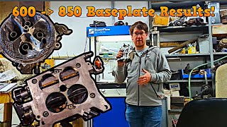 Modified Holley 600 | 850 Baseplate | Carburetor Flow Bench