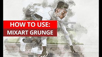 How To Use Mixart Grunge Photoshop Action