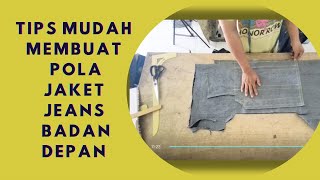 ✂️Part 11 Tips  Membut Pola Jaket Ternyata Mudah ‼️tricks for making a simple jacket
