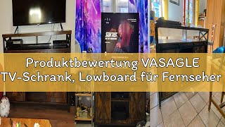 Produktbewertung VASAGLE TV-Schrank, Lowboard für Fernseher bis zu 65 Zoll, mit verstellbaren Ablage
