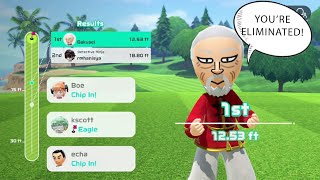 Competitive 2v2v2v2 Knockout Golf! (Nintendo Switch Sports golf)