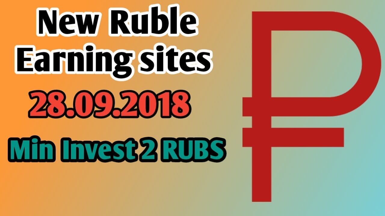 New Ruble Earning sites 28-9-2018. Payeer Double 2018 -  Hyips daily