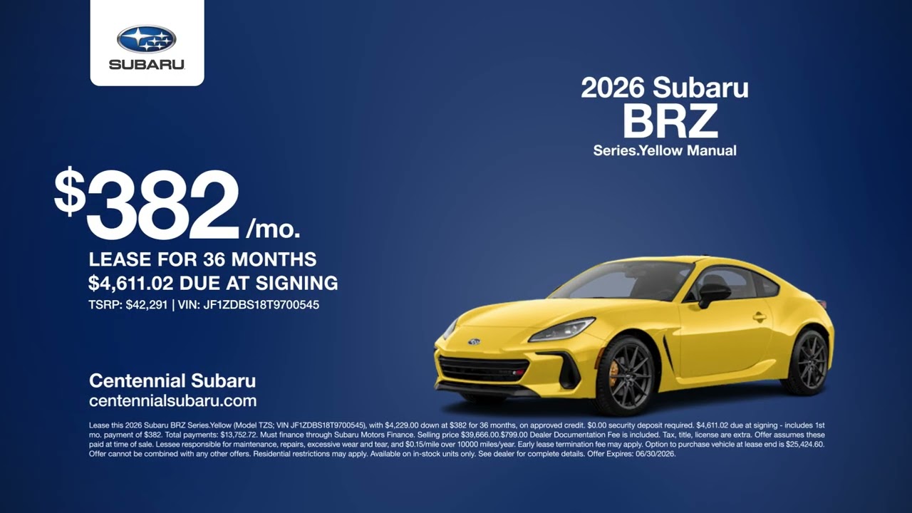 Subaru BRZ 06/30/2026 7605744 - YouTube