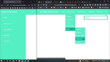 Responsive dropdown menu part-1  HTML,CSS, javascript  |  Md Sohan Ali, work24sohan