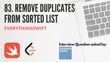 Leetcode 83: Remove Duplicates from Sorted List - Swift Programming Language