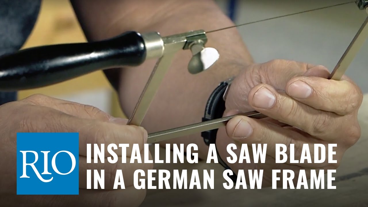 How To Install A Saw Blade In A Jeweler's Hand-Saw Frame 