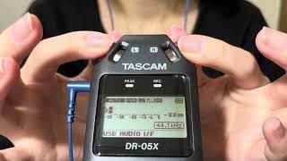 【asmr】tascam ぺたぺた