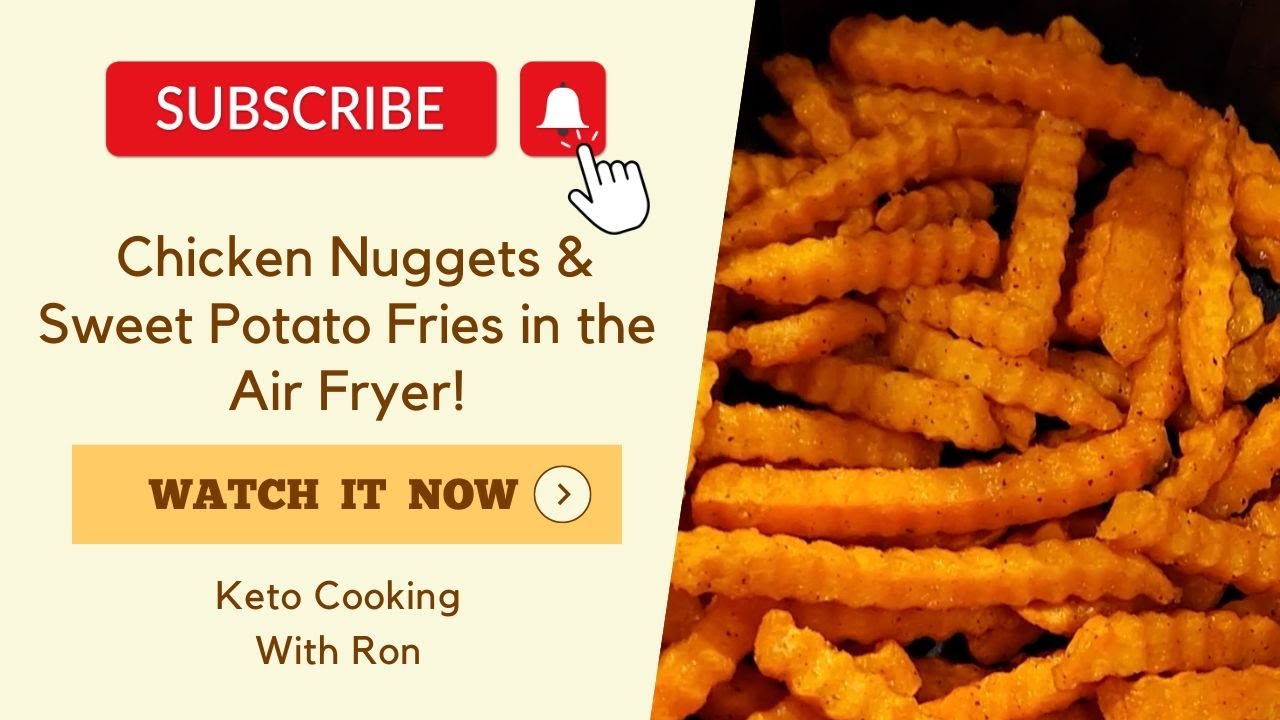 Cheat Day today It Happens! Chicken Nuggets & Sweet Potato Fries in the Air Fryer!