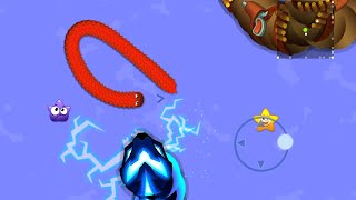 snake.io game fight with worm #snakeio #gaming #wormbattle screenshot 2