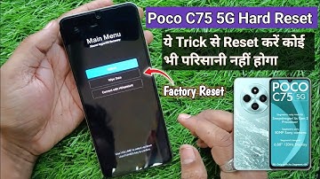 Poco C75 5G Hard Reset | Poco C75 Factory Reset | Poco C75 Ka Lock Kaise Tode Android 14