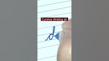 How to write small letter dc | Cursive writing a to z #cursivewriting #handwriting  #shorts