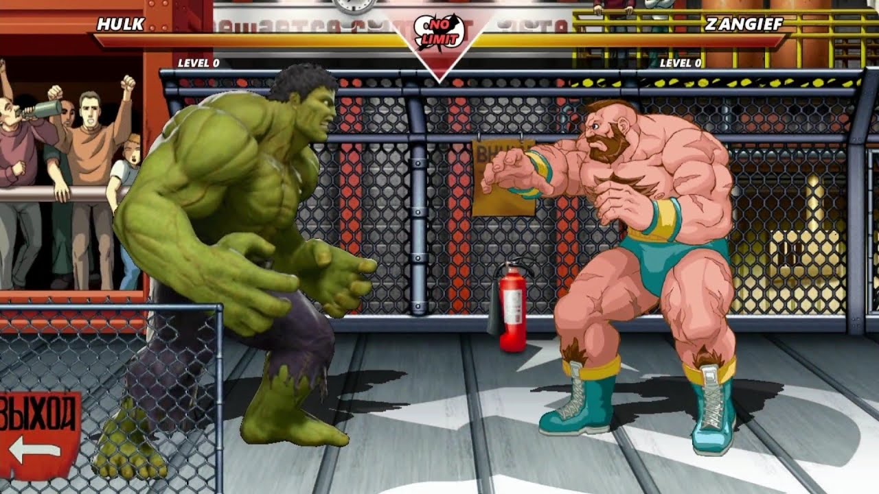 HULK vs ZANGIEF - Highest Level Incredible Epic Fight! - YouTube