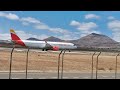 Iberia Express Airbus 320 full power great sound, Take Off from Lanzarote to Madrid.