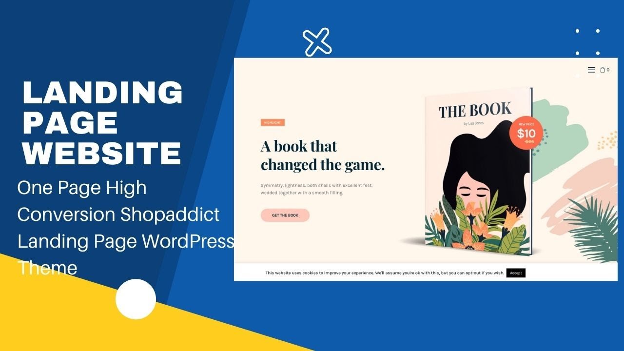 High Conversion Landing Page Website | One Page Website Theme | Shopaddict  WordPress Theme - YouTube