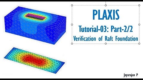 PLAXIS: Tutorial-3 (Part-2 of 2): Verification of Raft Foundation