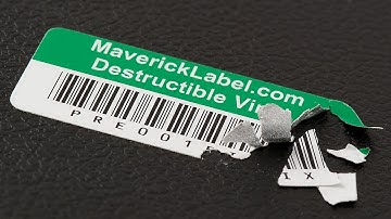 Asset Tags Materials Destructible Vinyl
