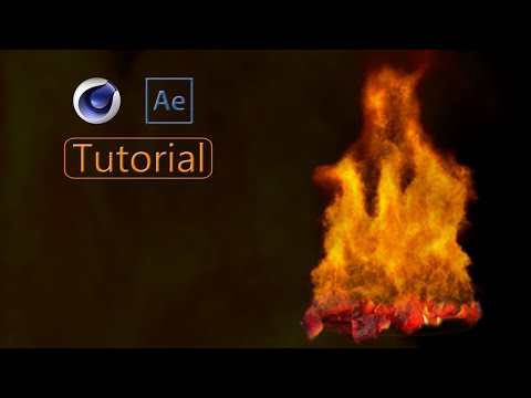 Make Fire in Cinema 4D and After effect [ Tutorial ]