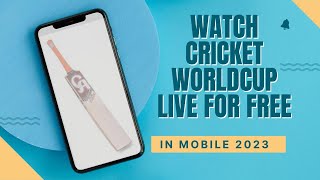 Top 3 Apps for World Cup 2023 Live Streaming in Pakistan | For FREE screenshot 1