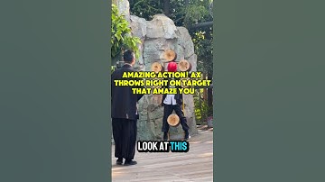 Amazing Action! Ax Throws Right on Target that Amaze You #shorts #shortvideo