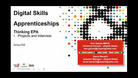 Digital Apprenticeship Standards - Synoptic Project and Interview Lessons Learnt - 26th March 2020