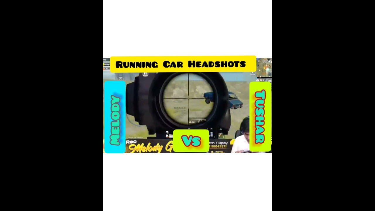 Running Car Headshots 🍬Melody Gamer VS.. God Tushar op 😍