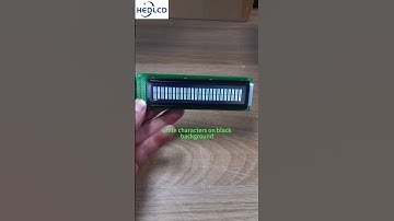 2402 character dot matrix LCD module, white characters on black background#electronic