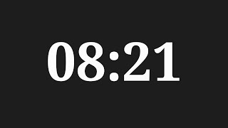 8 Minutes 21 Seconds Countdown Timer
