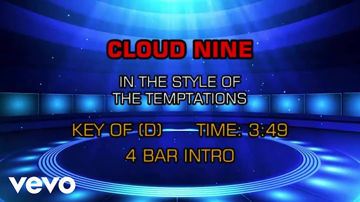 Cloud Nine Karaoke version - Karaoke performance video thumbnail